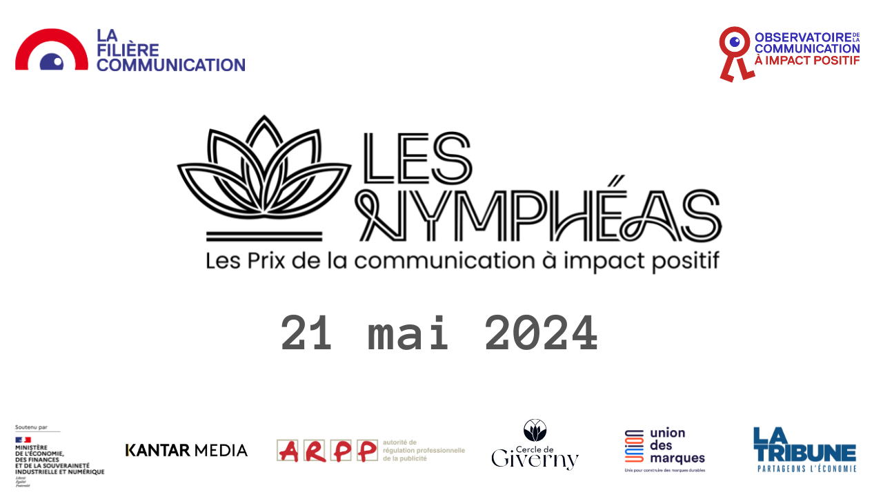 Communication à impact positif : la première édition des Prix Nymphéas aura lieu le 21 mai prochain